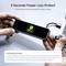 Smartphone zobrazuje výstražnou obrazovku, připojený pomocí USB kabelů. Text: 'Ochrana před ztrátou energie'. Kontext: Zálohování dat při výpadku elektřiny.