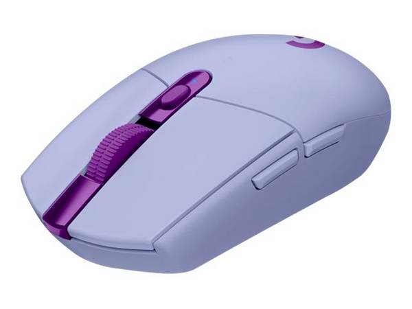 Logitech G305 Lightspeed optická herní myš, přenos Bluetooth®, 6 tlačítko, 12000 dpi, fialová