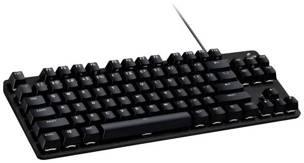 Logitech G413 TKL SE USB herní klávesnice německá, QWERTZ černá s podsvícením, odolné proti stříkající vodě
