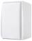 Bílý, obdélníkový nástěnný držák s hladkým povrchem. Je navržen jednoduše a moderně, pravděpodobně pro vnitřní použití.