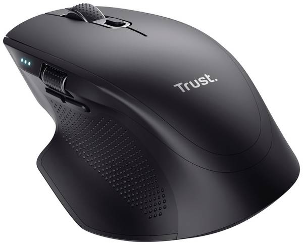 Trust OZAA+ MULTI-CONNECT optická myš, přenos bezdrátový, 6 tlačítko, 3200 dpi, černá