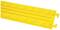 Žlutý kabelový mostek s protiskluzovým povrchem, obdélníkovým profilem a bočními spojovacími prvky pro bezpečné vedení kabelů.