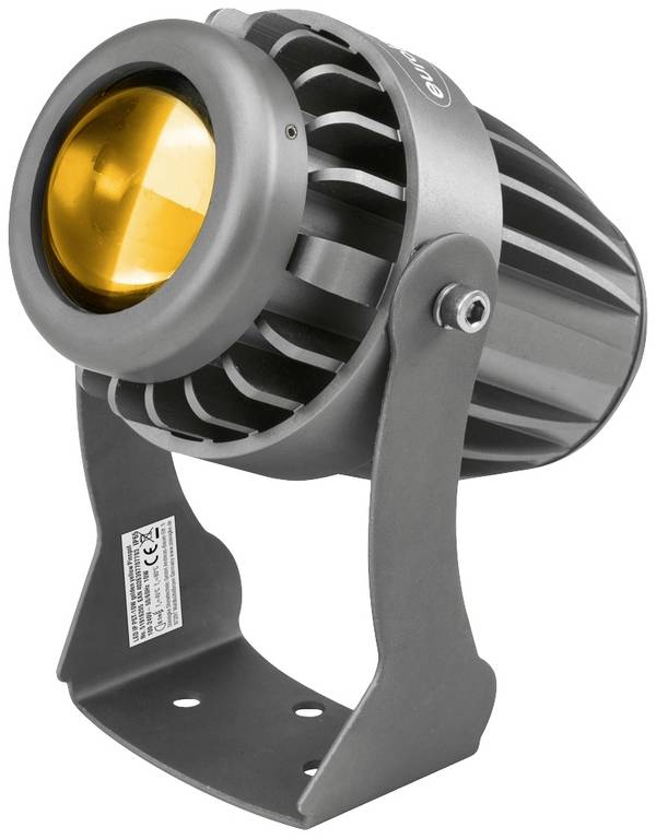 Eurolite LED IP PST-10W amber LED bodové světlo  Počet LED: 1 10 W černá