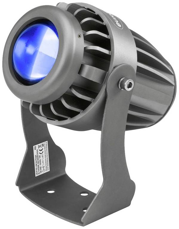 Eurolite LED IP PST-10W blau LED bodové světlo  Počet LED: 1 10 W černá