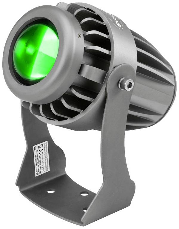 Eurolite LED IP PST-10W grün LED bodové světlo  Počet LED: 1 10 W černá