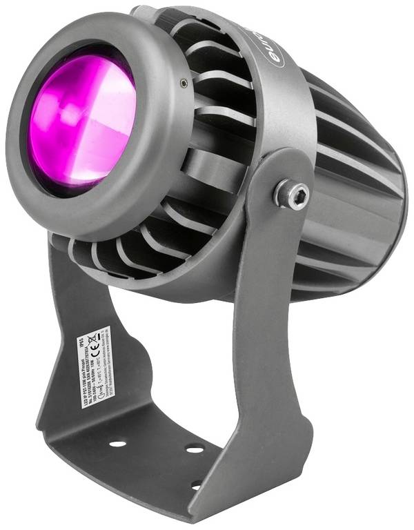 Eurolite LED IP PST-10W pink LED bodové světlo  Počet LED: 1 10 W černá