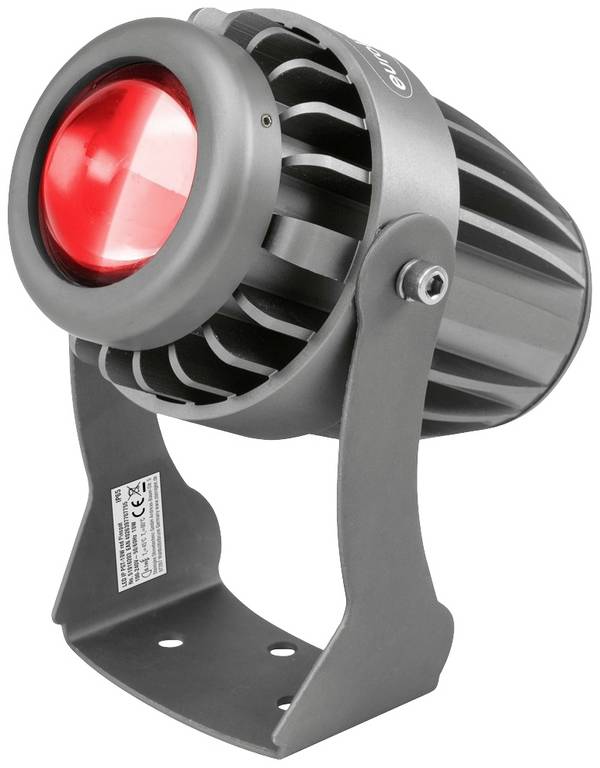 Eurolite LED IP PST-10W rot LED bodové světlo  Počet LED: 1 10 W černá