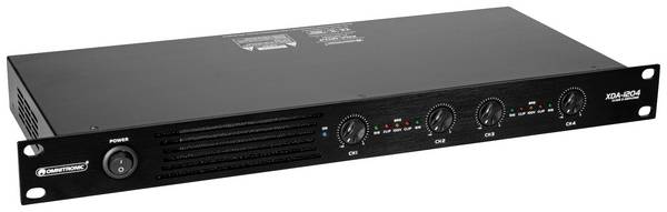 Omnitronic XDA-1204 PA zesilovač Výkon RMS na kanál při odporu 4 ohmy: 300 W