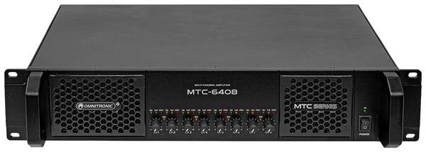 Omnitronic MTC-6408 PA zesilovač Výkon RMS na kanál při odporu 4 ohmy: 800 W