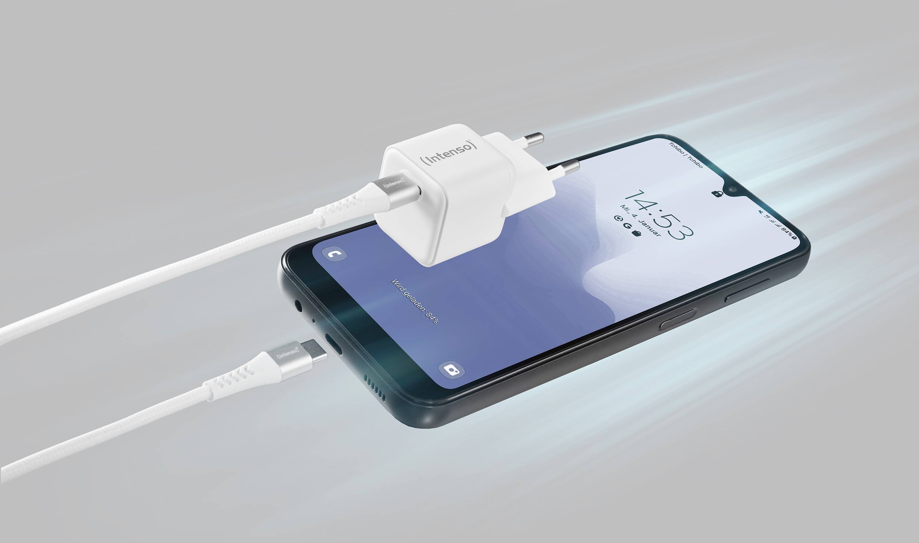 Intenso W30C + C315C USB nabíječka, GaN, USB Power Delivery (USB-PD) , USB-C®, bílá-5