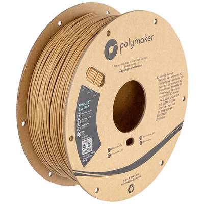Cívka 3D tiskového filamentu od společnosti Polymaker v hnědé barvě, vhodná pro tepelné a technické aplikace.