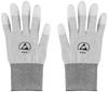 TRU COMPONENTS TC-12539860 ESD rukavice světle šedá vel. Oblečení: XL Polyamidové vlákno, PU povlak 1 pár