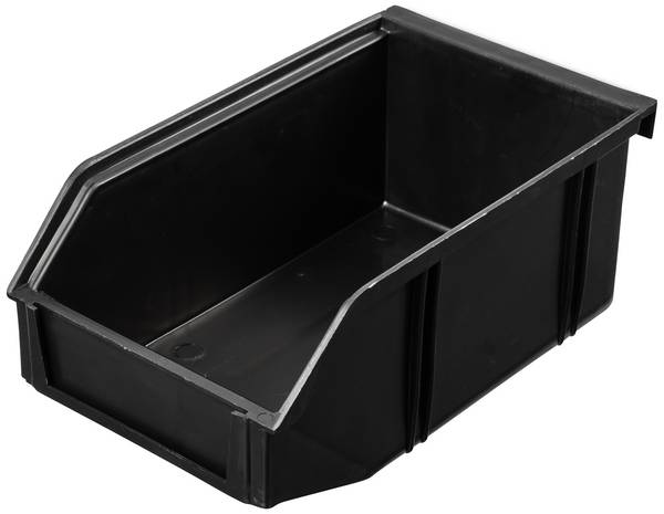TRU COMPONENTS TC-12539868 Otevřený úložný ESD box (d x š x v) 165 x 100 x 70 mm disipativní Poznávací značka ESD: D Zavěšení  1 ks
