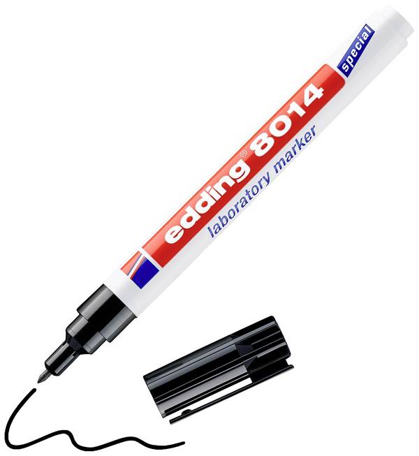 Edding 8014 4-8014 laboratorní popisovač  černá Vodotěsné: Ano