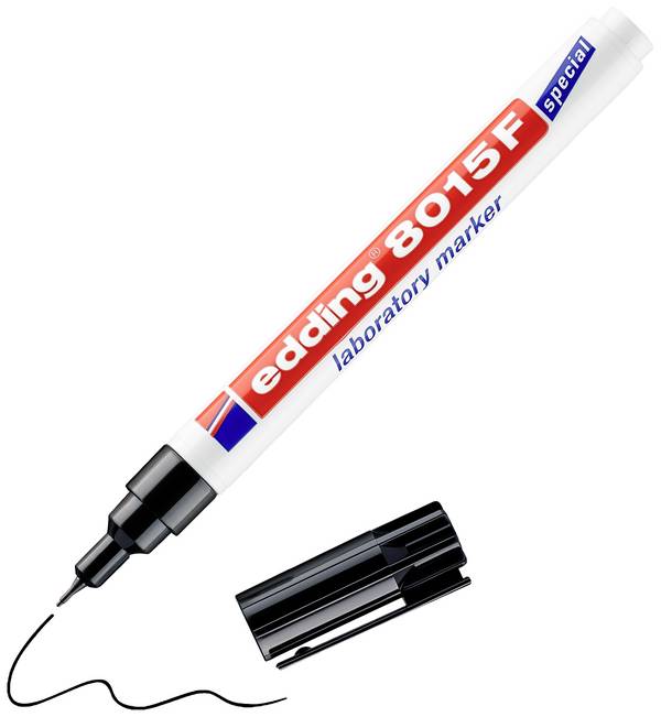 Edding 8015F 4-8015 laboratorní popisovač  černá Vodotěsné: Ano