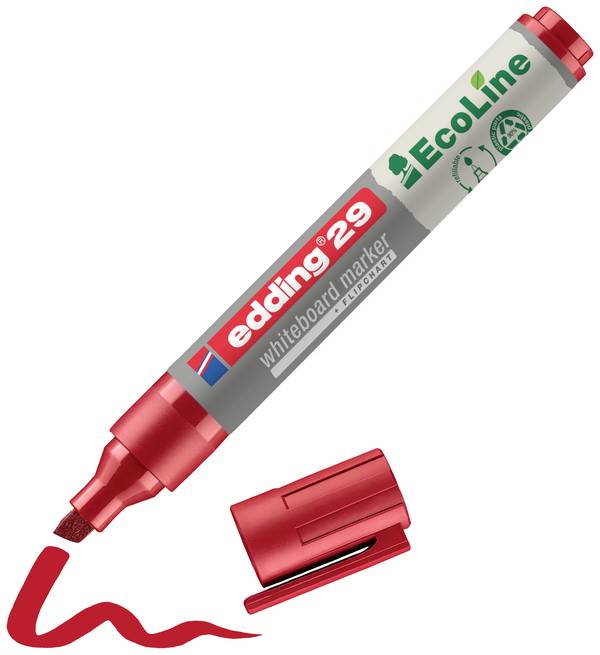 Edding 29 EcoLine 4-29002 popisovač na bílé tabule  červená  1 ks