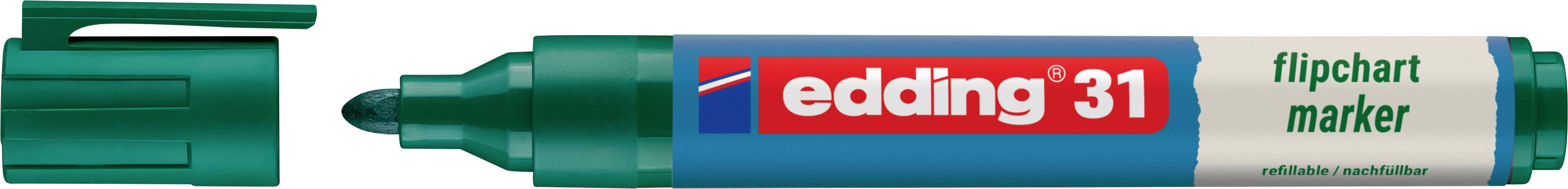 Edding 4-31004 popisovač na flipcharty 4-31004 kulatý hrot 1.5 - 3 mm zelená 1 ks