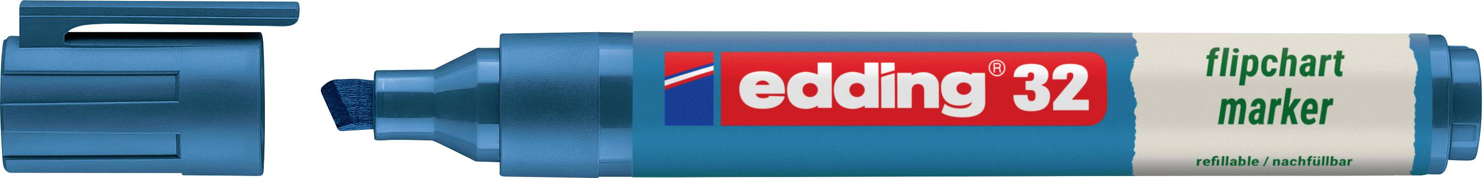 Edding 4-32003 popisovač na flipcharty 32 EcoLine hrot ve tvaru klínu 1 - 5 mm modrá 1 ks