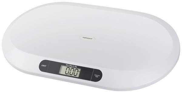 Topcom WG-2490 Dětská váha WG-2490 digitální Max. váživost=20 kg bílá