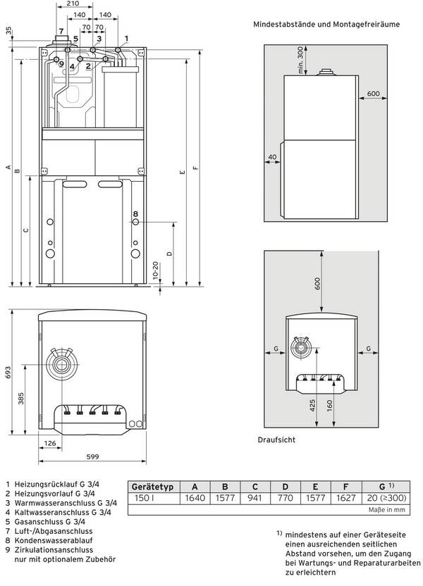 Vaillant 0010015604 Kompaktní plynový kondenzační kotel A (A+++ - D)  500 m²