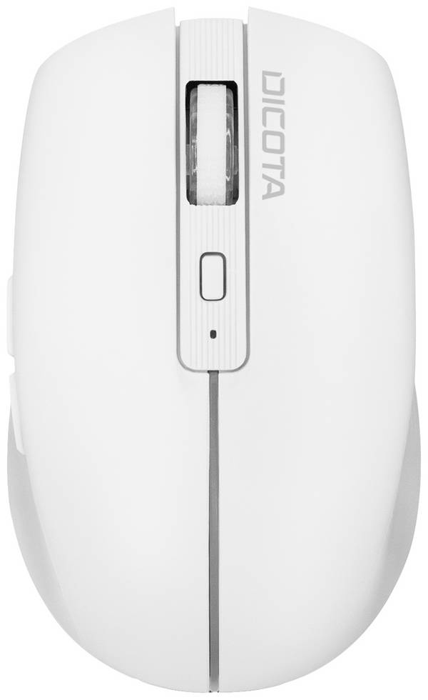 Dicota Notebook  myš, přenos Bluetooth®, 5 tlačítko, 800 dpi, 1200 dpi, 1600 dpi, bílá