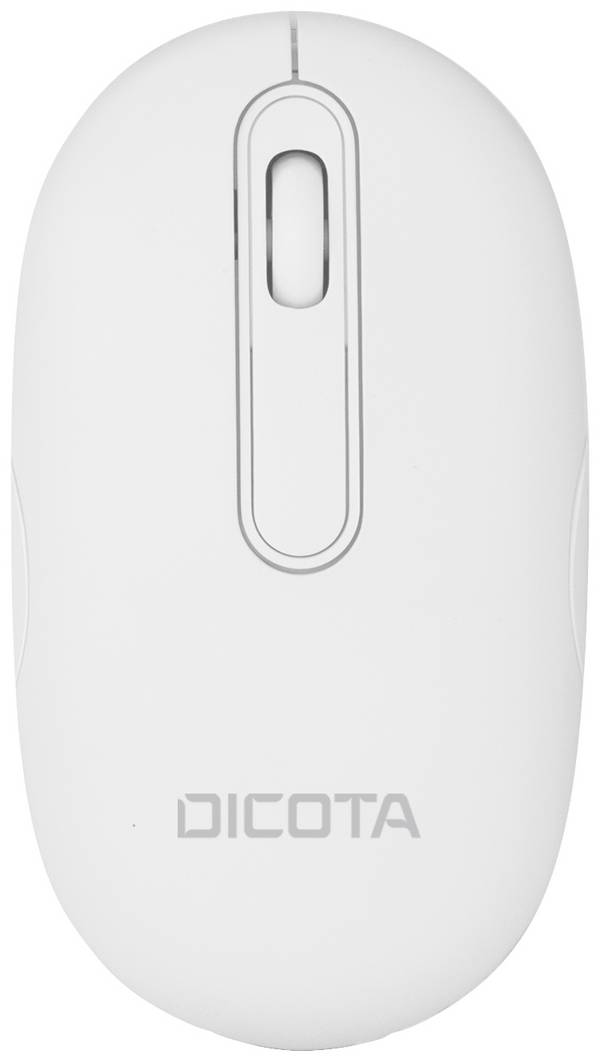 Dicota Desktop optická myš, přenos Bluetooth®, 3 tlačítko, 800 dpi, 1200 dpi, 1600 dpi, bílá
