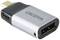 USB-C na USB-A adaptér, stříbrný a černý, s nápisem 'DICOTA'. Adaptér pro propojení zařízení s různými typy USB konektorů.