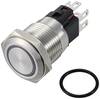 TRU COMPONENTS TC-12647412 tlačítkový spínač 250 V/AC 3 A 1x vyp/(zap) IP65 RGB s aretací nerezová ocel 1 ks