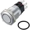 TRU COMPONENTS TC-12647516 tlačítko 250 V/AC 3 A 1x vyp/(zap) IP65 RGB bez aretace Mosaz, pochromovaná 1 ks