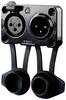 Rean AV RRX3MF-Z-012-1 XLR konektor zástrčka, vestavná, zásuvka, vestavná Pólů: 3 černá 1 ks