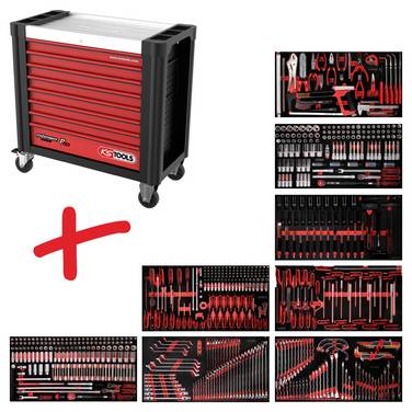 KS Tools 825.8660 dílenský vozík  Barva: černá, červená