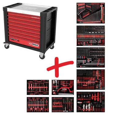 KS Tools 830.9706 dílenský vozík  Barva: černá, červená