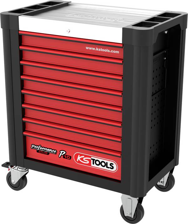 KS Tools 873.0008 dílenský vozík ocelový plech Barva: černá, červená