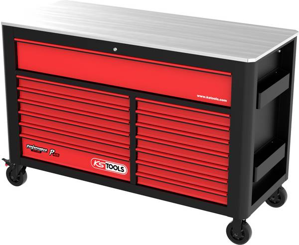 KS Tools 873.7014 dílenský vozík ocelový plech Barva: černá, červená