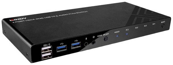 LINDY KVM-Umschalter  přepínač KVM HDMI myš, klávesnice 4096 x 2160 Pixel