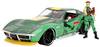 JADA TOYS model osobního automobilu Chevrolet Street Fighter 1969 Chevrolet Corvette Steingray ZL1 s figurka Cammy White hotový model Model osobního automobilu