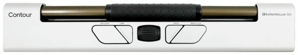 Contour Design RollerMouse Go wireless  sada myši a podložky, přenos Bluetooth®, 5 tlačítko, 600 dpi, 800 dpi, 1000 dpi, 1200 dpi, 1600 dpi, 2000 dpi, 2400 dpi, 2800 dpi, 3400 dpi, 4000 dpi, černá, bílá