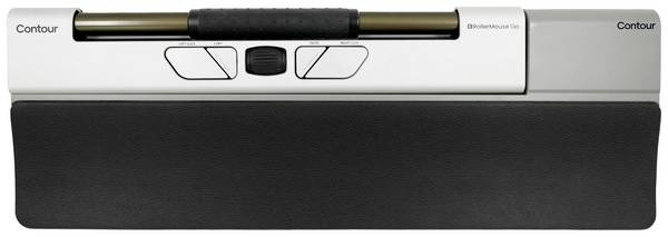 Contour Design RollerMouse Go + RollerMouse Go Dock  sada myši a podložky, přenos Bluetooth®, 5 tlačítko, 600 dpi, 800 dpi, 1000 dpi, 1200 dpi, 1600 dpi, 2000 dpi, 2400 dpi, 2800 dpi, 3400 dpi, 4000 dpi, černá, bílá
