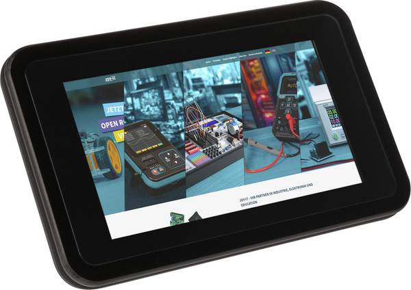 Joy-it RB-LCD-7P5-Case skříň displeje Vhodné pro (vývojové sady): Raspberry Pi® včetně aktivního chladiče černá
