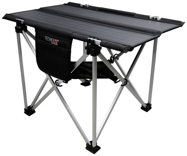 Technaxx Campingtisch TX-252 kempingový stolek černá, stříbrná 5084 Zatížitelnost (hmotnost) (max.) 20 kg