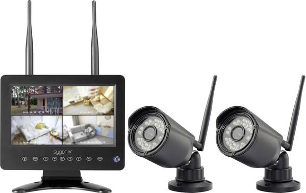 Sygonix  SY-6330454 bezdrátový-sada bezpečnostní kamery  se 2 kamerami 1280 x 720 Pixel  2.4 GHz
