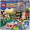 LEGO sada 'Sonic the Hedgehog'. Obsahuje figurky a scénu s chrámem. Doporučeno pro děti od 8 let.
