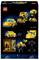 Obal LEGO sady s žlutým autem, které se může transformovat v robota. Zobrazuje různé pohledy a proměny.