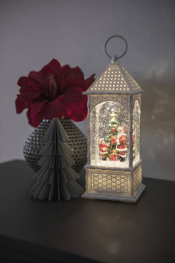 Konstsmide 4306-200 LED svítilna Santa Claus, vánoční stromeček    teplá bílá LED bílá naplněné vodou