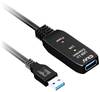club3D USB kabel USB 3.2 Gen1 konektor rj45 5.00 m černá CAC-1404
