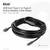 USB Gen1 Typ-C na Typ-A aktivní adaptérový kabel. 10 metrů, 5 Gbps. Černý kabel se zástrčkou. Specifikace značky a modelu viditelná.