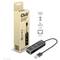 USB 3.2 Gen1 3-portový hub s gigabitovým ethernetovým připojením a konektorem USB-C. Obrázek zobrazuje produkt a jeho obal.
