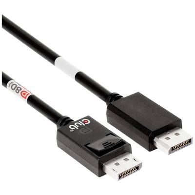 Dva černé DisplayPort kabely se zástrčkami, které slouží k přenosu video a audio signálů mezi zařízeními.
