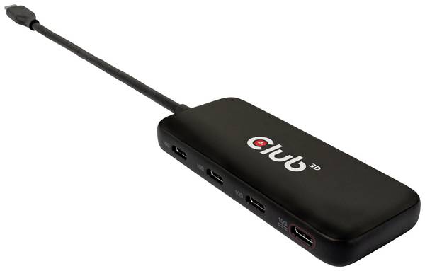 club3D USB 3.0 adaptér [1x USB-C® zástrčka - 4x USB-C® zásuvka] USB-Hub Typ C 0 mm Slimline,