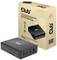 Cestovní nabíječka od Club3D s GaN technologií, 132 W, čtyřmi USB porty (typ A a C) a podporou Power Delivery (PD) 3.0. Balení a zařízení jsou vyobrazeny.